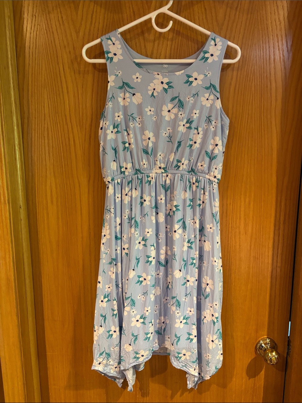 SO, girls blue tank style dress, 14/16